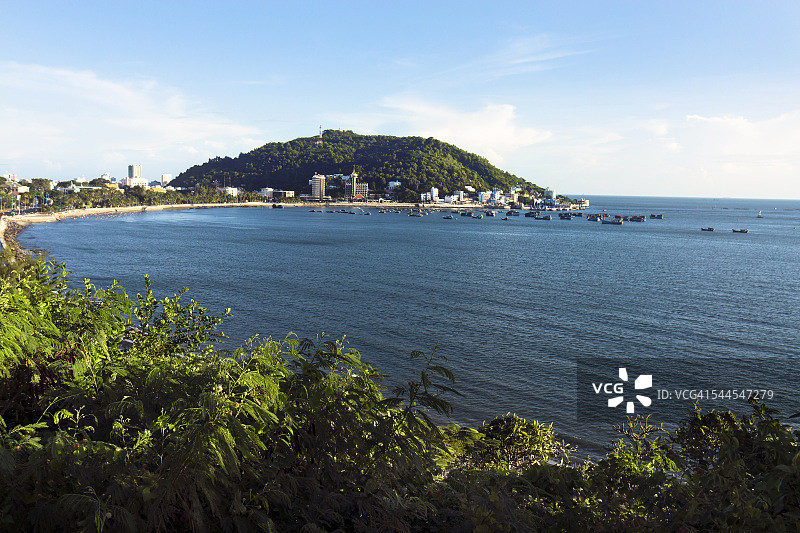 越南头顿：海湾和小山Nui Nho的景色图片素材
