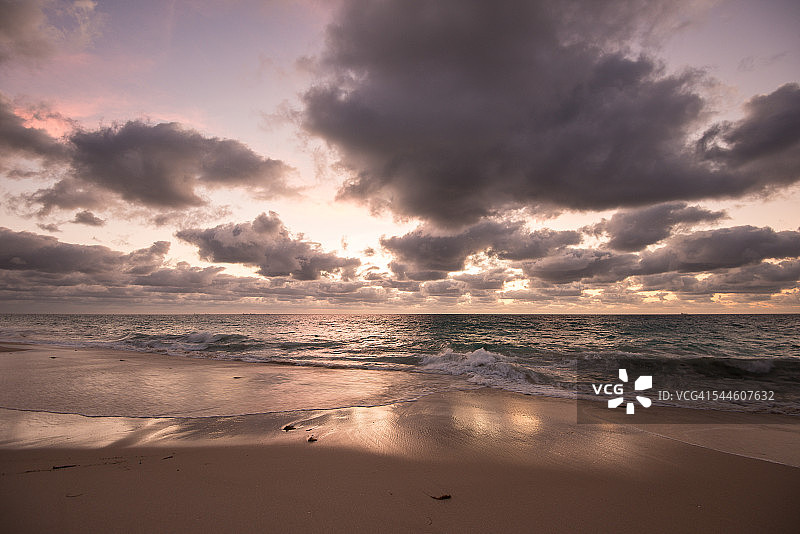 珀斯海滩日落图片素材