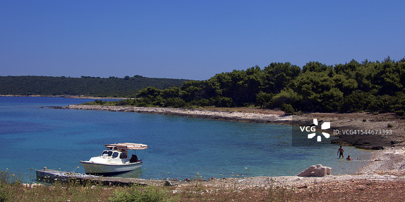 韦拉卢卡附近Proizd岛的海滩图片素材