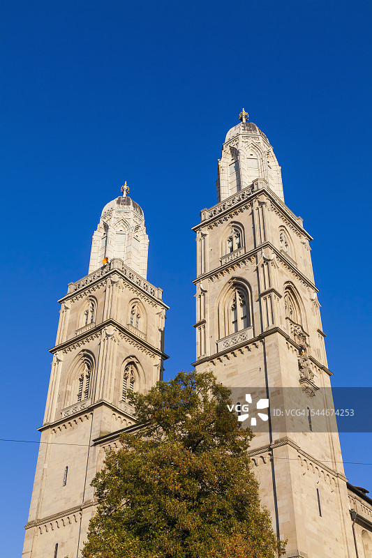 瑞士苏黎世大教堂图片素材
