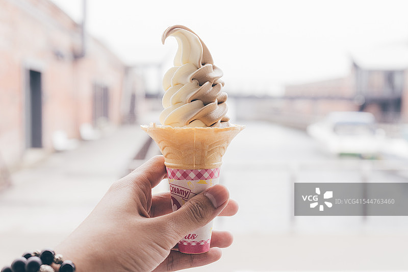 函馆海湾风光，日本北海道的愉快旅程图片素材