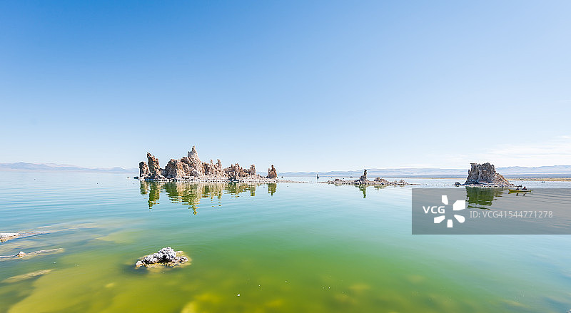 美国加利福尼亚州图法，莫诺湖的清晨图片素材