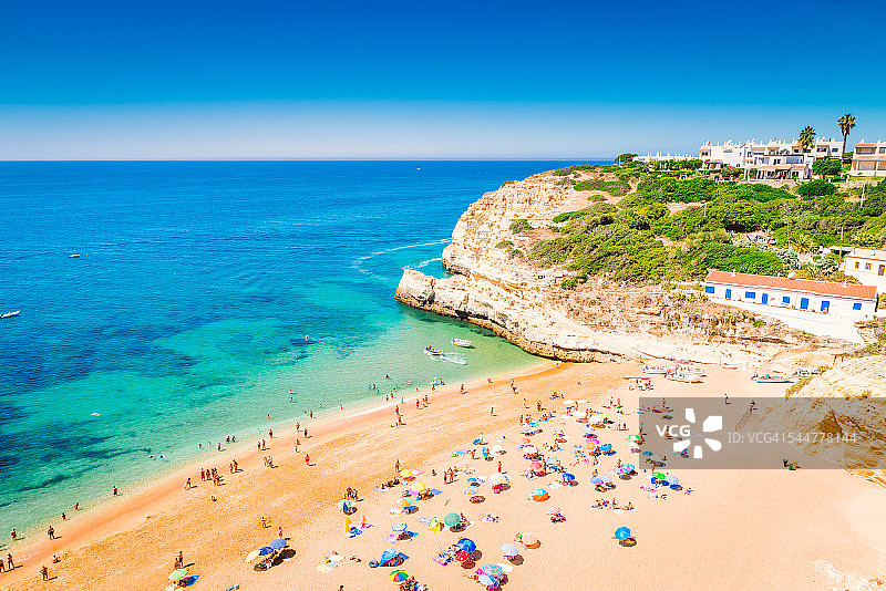 葡萄牙阿尔加维波尔蒂芒海滩图片素材