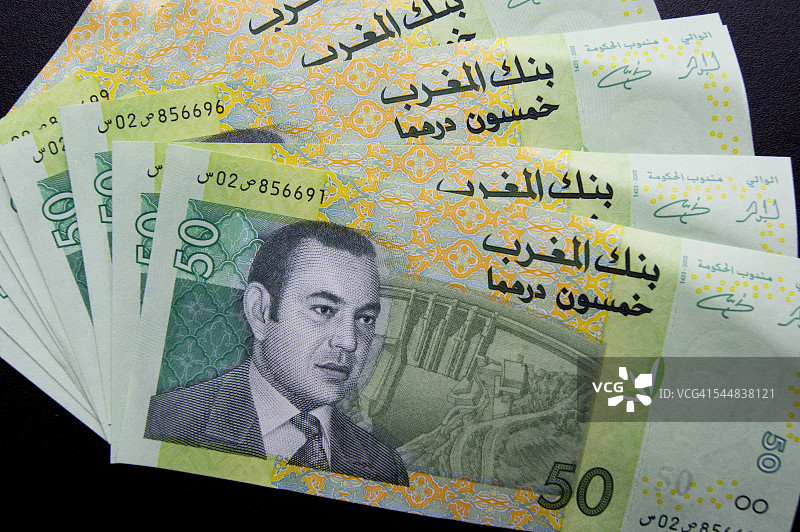 摩洛哥货币图片素材