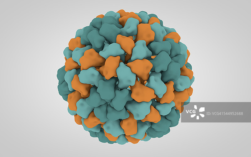 黄瓜花叶病毒3D模型图片素材