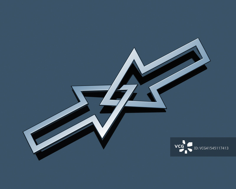 两个连接的箭头图片素材