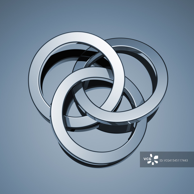 三个相连的圆环图片素材