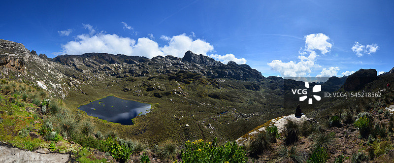 布加塔湖，来自布加塔营地图片素材