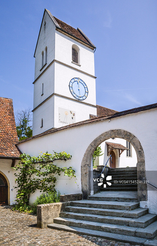 奥尔廷根圣尼克劳斯教堂图片素材