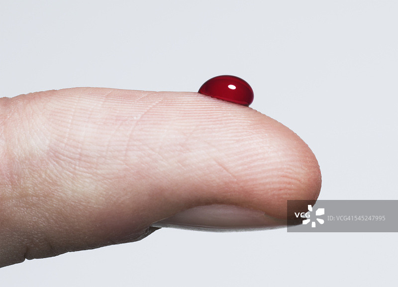 手指带着血珠图片素材