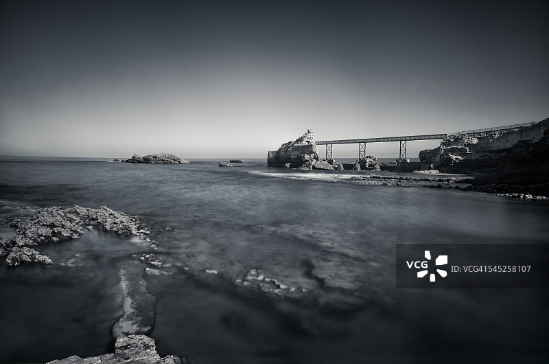 比亚里茨的岩石圣母像图片素材