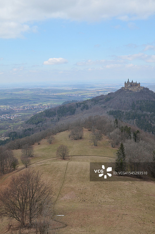 德国巴登-符腾堡州的霍亨索伦城堡图片素材