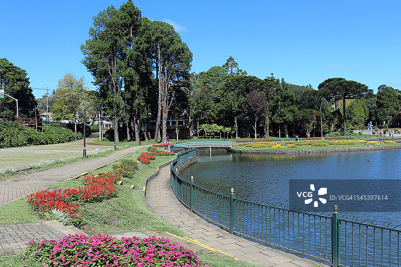 巴西格拉玛多霍阿金娜·丽塔·比尔湖图片素材