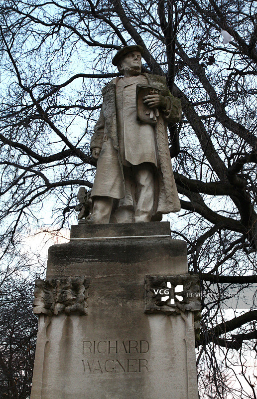 美国俄亥俄州克利夫兰的理查德·瓦格纳雕像图片素材