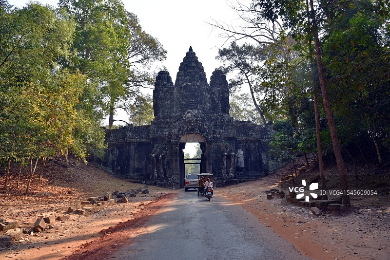 柬埔寨吴哥的胜利之门图片素材