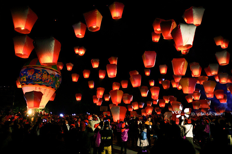 孔明灯图片素材