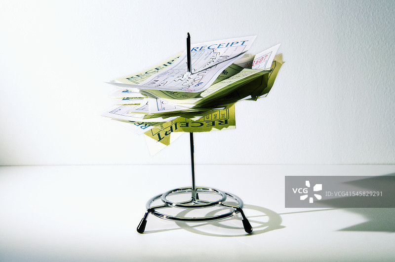 带有收据的消息钉图片素材