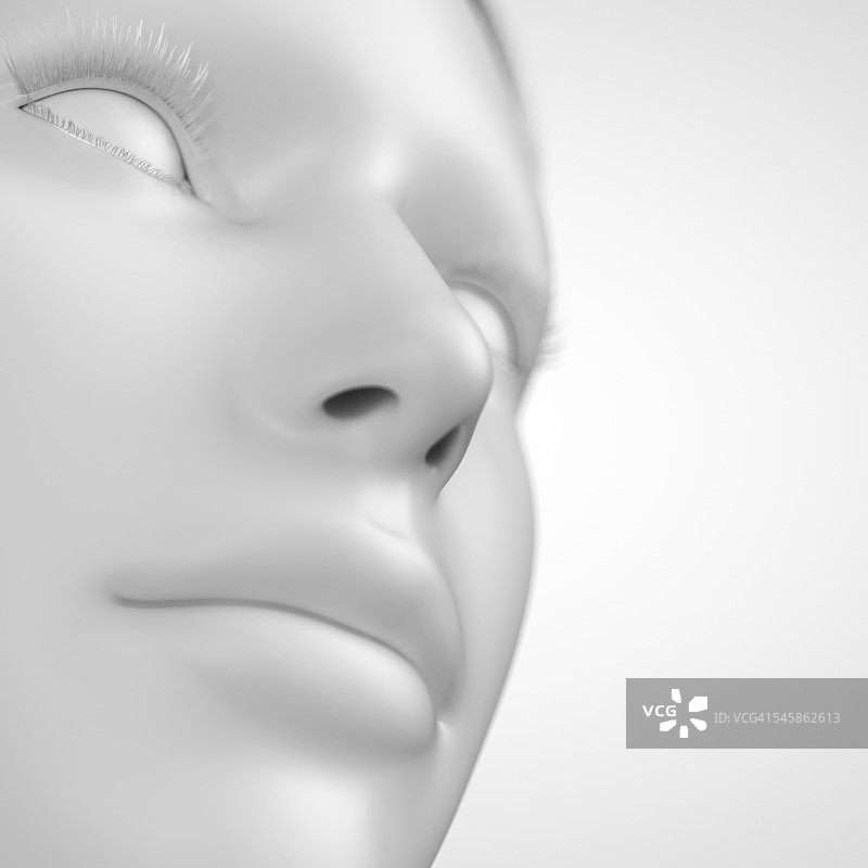 人脸插画图片素材