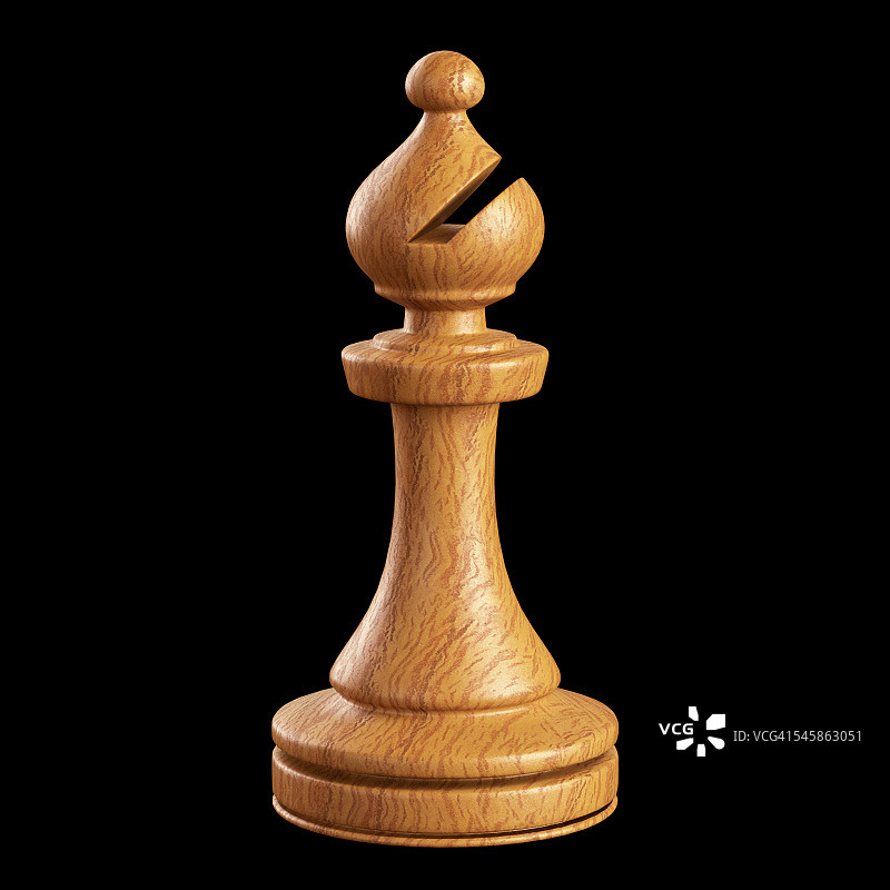 主教棋子插画图片素材