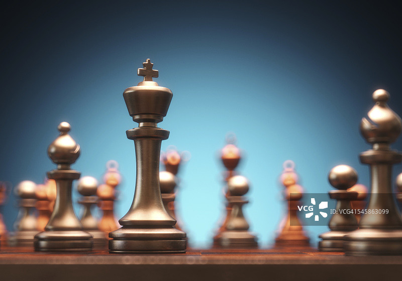 国际象棋棋盘和棋子插图图片素材