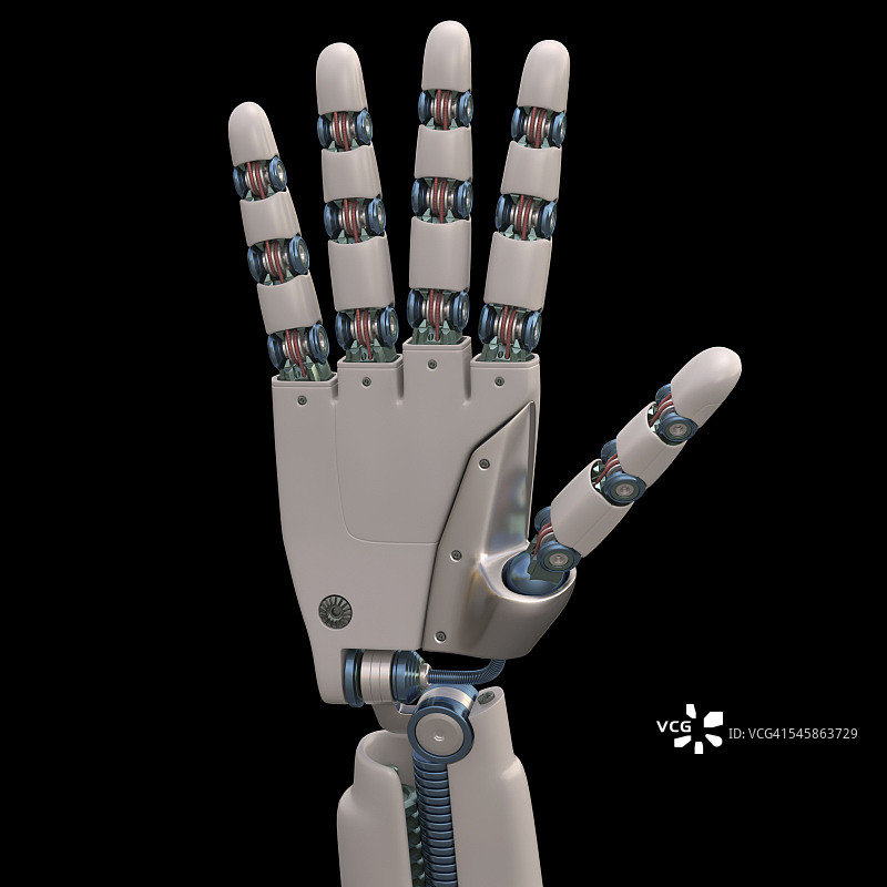 机器人手插画图片素材