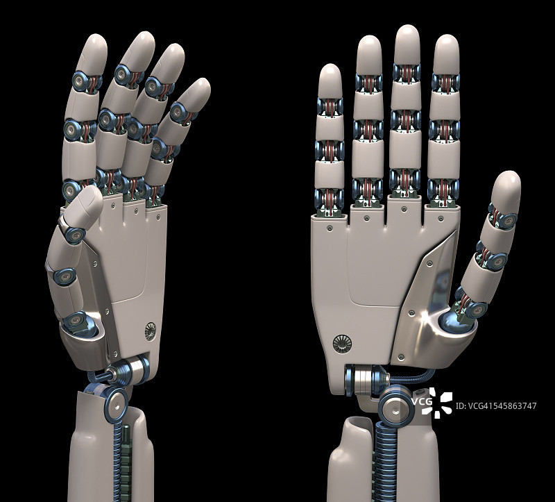 机器人手插画图片素材