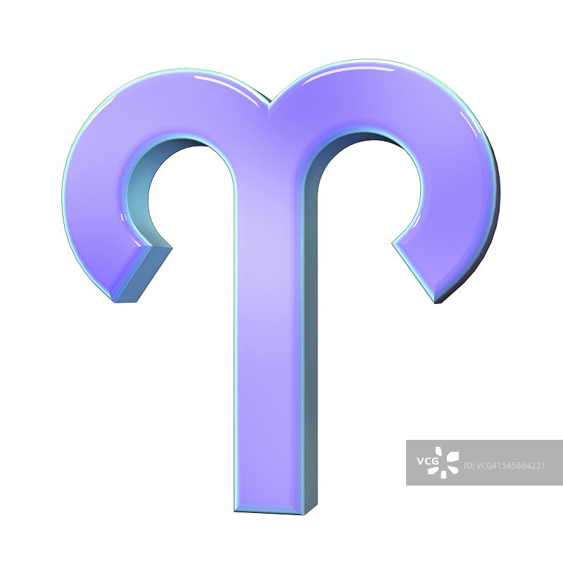 白羊座星座标志插图图片素材