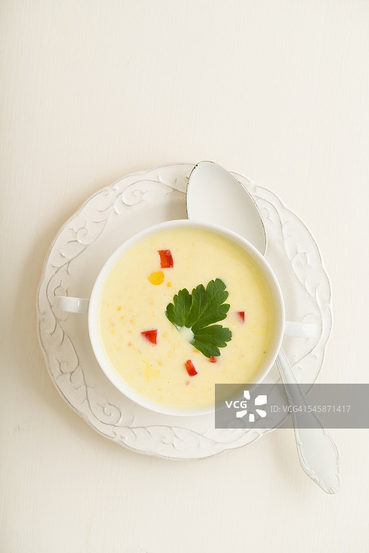 奶油玉米汤图片素材