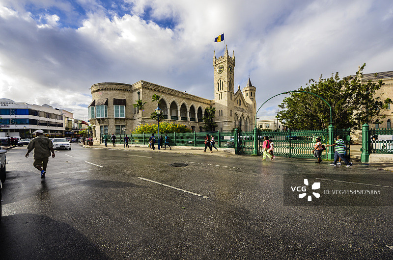 加勒比海，安的列斯群岛，小安的列斯群岛，巴巴多斯，布里奇敦，议会大厦图片素材