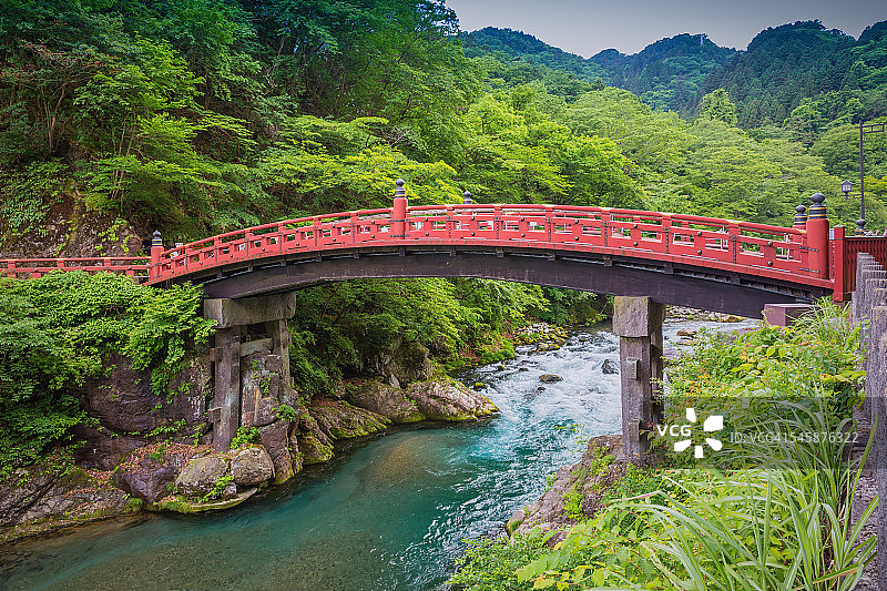 日本日光的神桥或圣桥图片素材