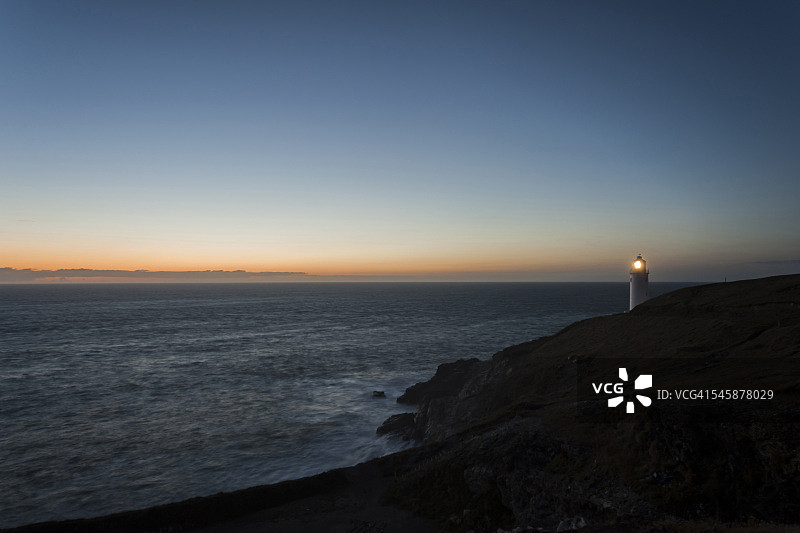 英国康沃尔特雷沃斯角灯塔图片素材