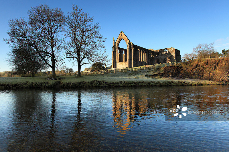 北约克郡博尔顿修道院图片素材