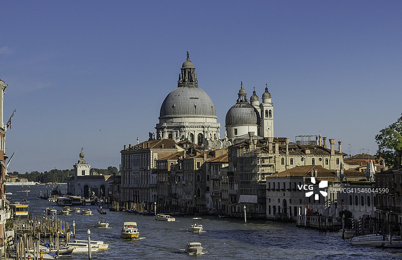 威尼斯大运河与安康圣母圣殿图片素材