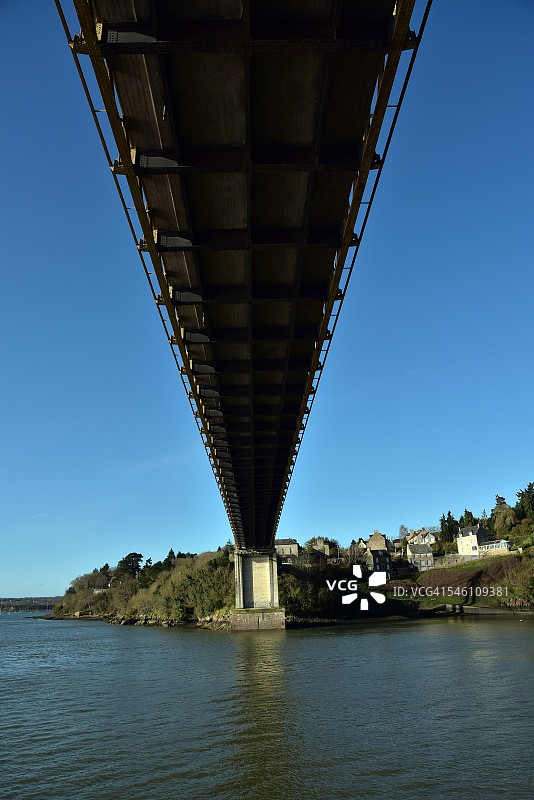 圣休伯特桥梁地基建造（仰视视角）图片素材