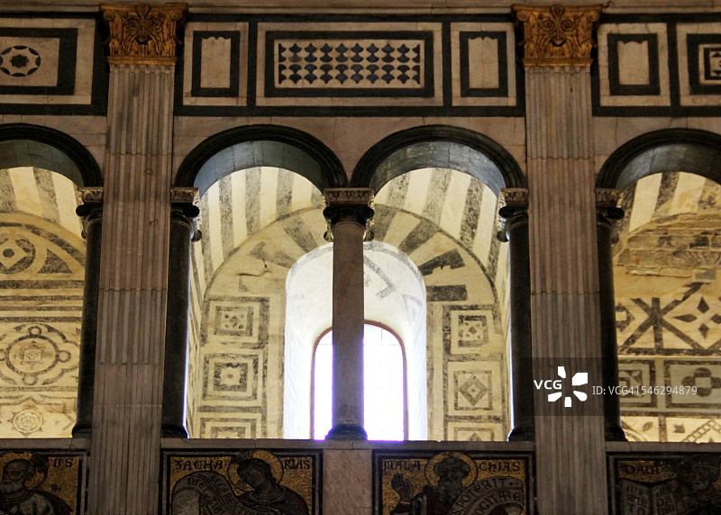 圣乔瓦尼洗礼堂二楼壁龛图片素材