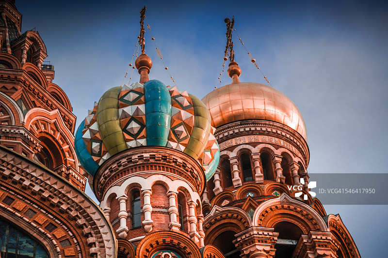 俄罗斯圣彼得堡滴血救世主教堂图片素材