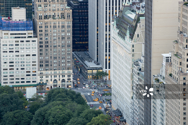纽约市第五大道和第59街的拐角图片素材