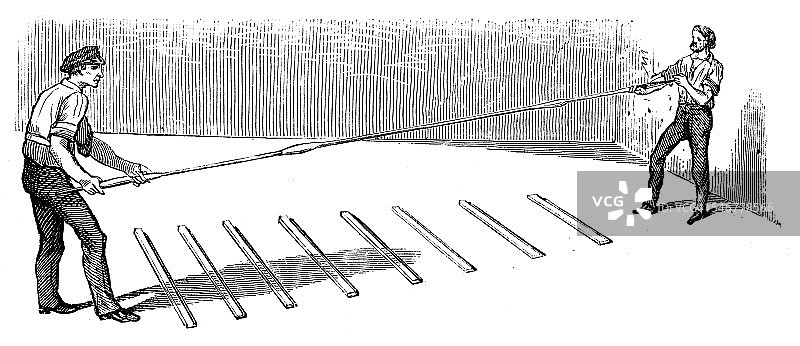 玻璃工匠拉伸玻璃图片素材