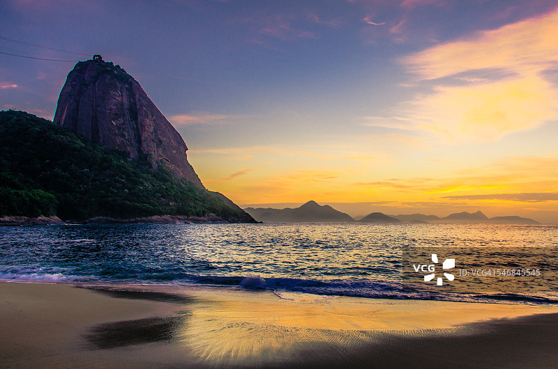 红色海滩图片素材