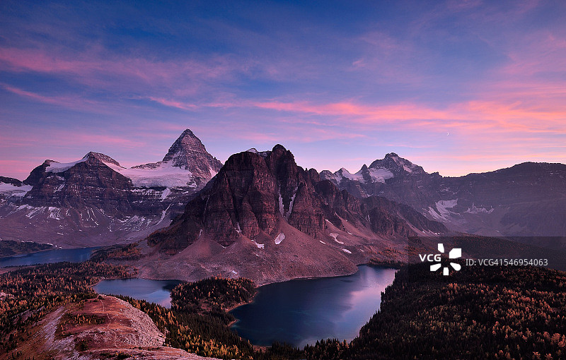 努布峰日落图片素材