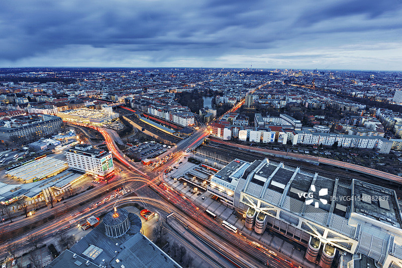 柏林城市夜景图片素材