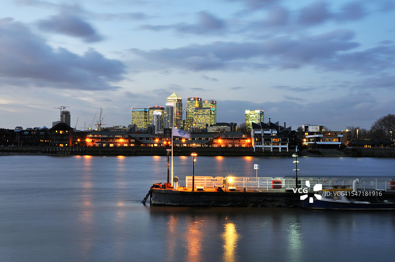 伦敦金丝雀码头图片素材