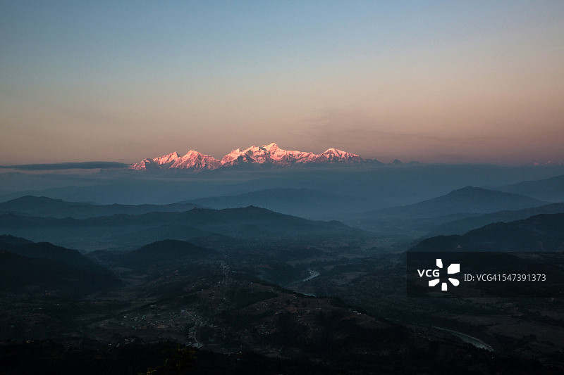 班迪布尔的喜马拉雅景观图片素材