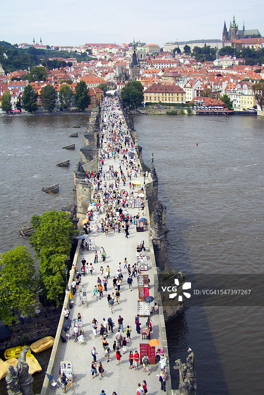 查理四世桥，布拉格，捷克共和国图片素材