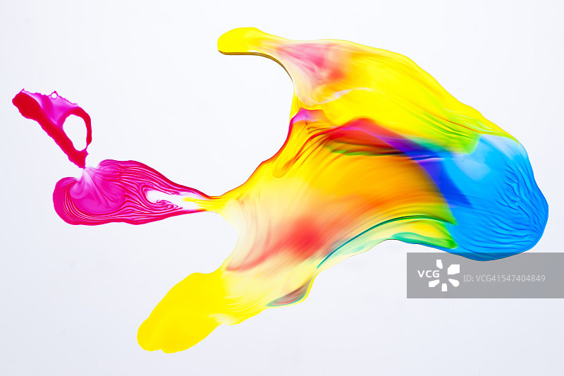 彩色流体墨水图片素材