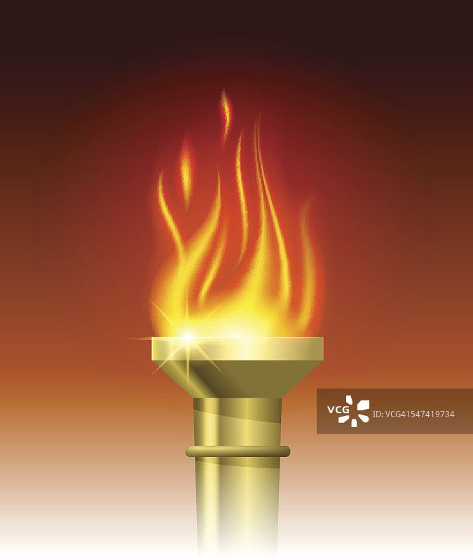 燃烧的火炬符号图片素材