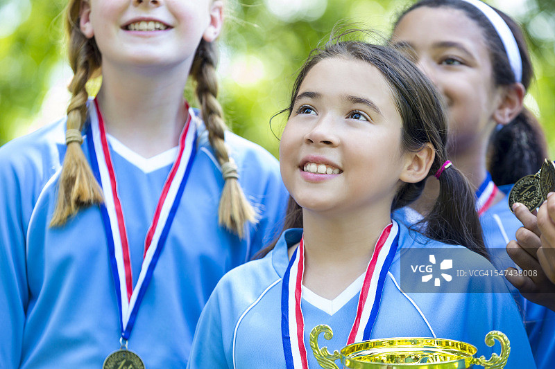 足球冠军颁奖典礼图片素材