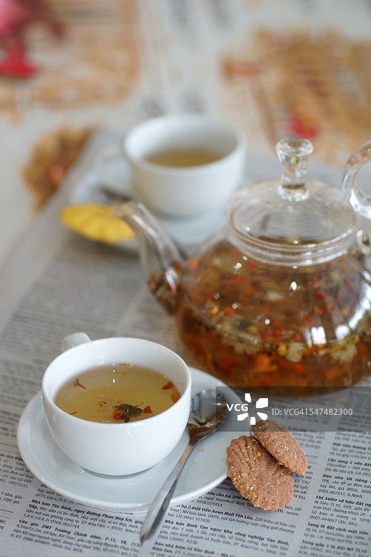 茶杯和蛋糕图片素材