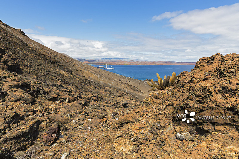 厄瓜多尔加拉帕戈斯群岛巴托洛梅岛火山景观图片素材