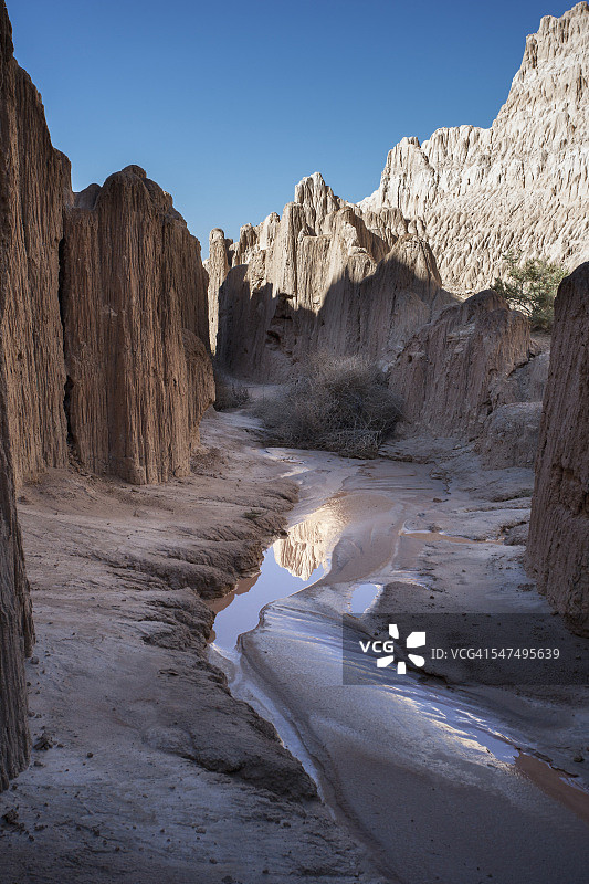 美国内华达州大教堂峡谷州立公园的景观图片素材